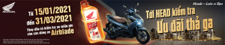 MIỄN PHÍ KIỂM TRA VÀ THAY DẦU XE AIRBLADE