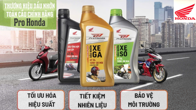 DẦU PRO HONDA-THƯƠNG HIỆU DẦU NHỜN TOÀN CẦU CHÍNH HÃNG