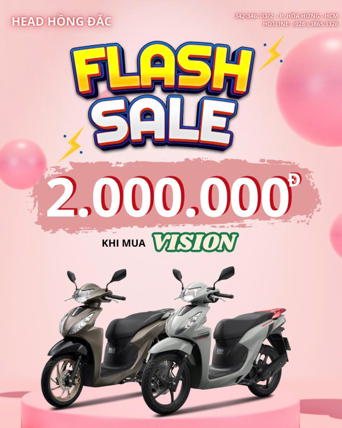 FLASH SALE – CƠ HỘI VÀNG SỞ HỮU HONDA VISION